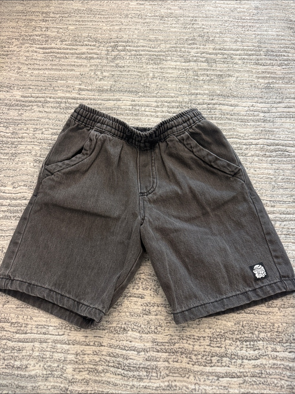 Zara Kids Charcoal Elastic-Waist Shorts